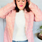Get To It Pink Plaid Double Breasted Collar Lapel Blazer - DAVERRI FASHIONS