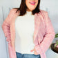 Get To It Pink Plaid Double Breasted Collar Lapel Blazer - DAVERRI FASHIONS