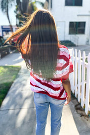 Sweetheart Ready Pointelle Collared Notch Neck Sweater | 2025 Summer-Blow Out Sale Daverri Fashions