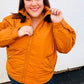 Eyes On You Butterscotch Quilted Puffer Jacket - DAVERRI FASHIONS
