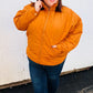 Eyes On You Butterscotch Quilted Puffer Jacket - DAVERRI FASHIONS