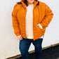 Eyes On You Butterscotch Quilted Puffer Jacket - DAVERRI FASHIONS