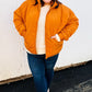 Eyes On You Butterscotch Quilted Puffer Jacket - DAVERRI FASHIONS