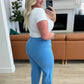 Lisa High Rise Control Top Wide Leg Crop Jeans in Sky Blue Jeans