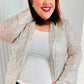 Be Your Own Star Silver Sequin Open Blazer - DAVERRI FASHIONS