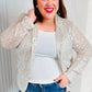 Be Your Own Star Silver Sequin Open Blazer - DAVERRI FASHIONS