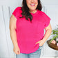 Haptics Hot Pink Dolman Ribbed Knit Sweater Top - DAVERRI FASHIONS