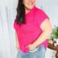 Haptics Hot Pink Dolman Ribbed Knit Sweater Top - DAVERRI FASHIONS