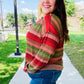 Perfectly You Olive & Mauve Stripe Two-Tone Banded Sweater Top - DAVERRI FASHIONS