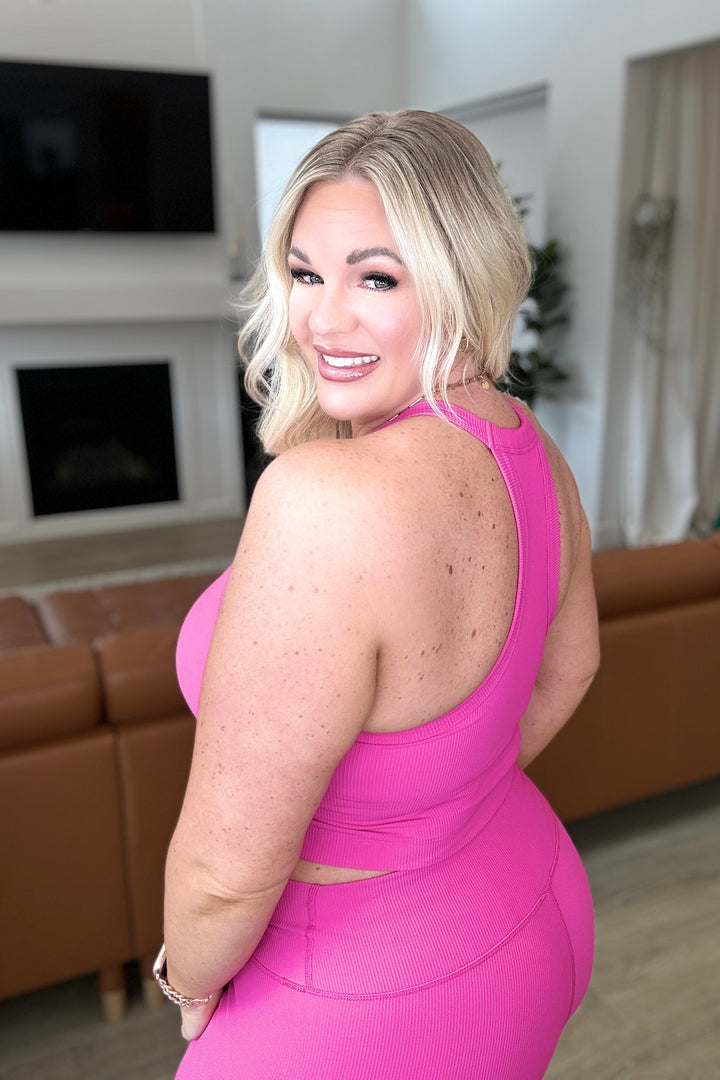 Sweet Thang Cropped Tank in Pink Tank Tops