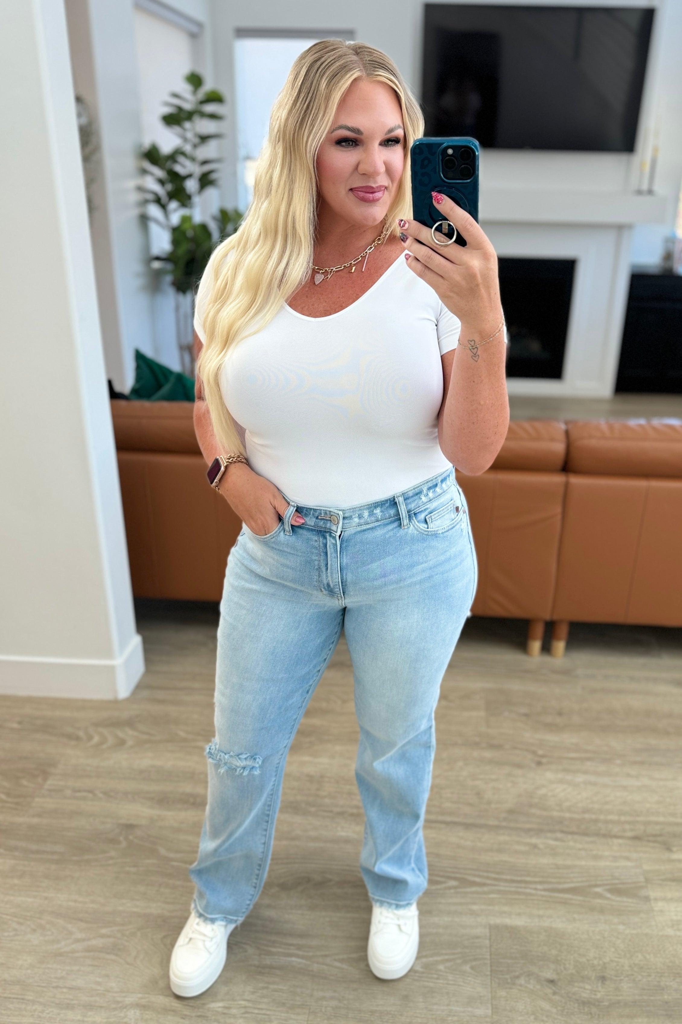 Judy Blue High Rise 90's Straight Jeans Jeans