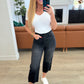 Ryan High Rise Button Fly Wide Leg Crop Jeans Jeans