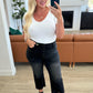 Ryan High Rise Button Fly Wide Leg Crop Jeans Jeans