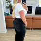 Ryan High Rise Button Fly Wide Leg Crop Jeans Jeans