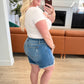 Judy Blue Kelsey Mid Rise Distressed Cutoff Shorts Denim Shorts