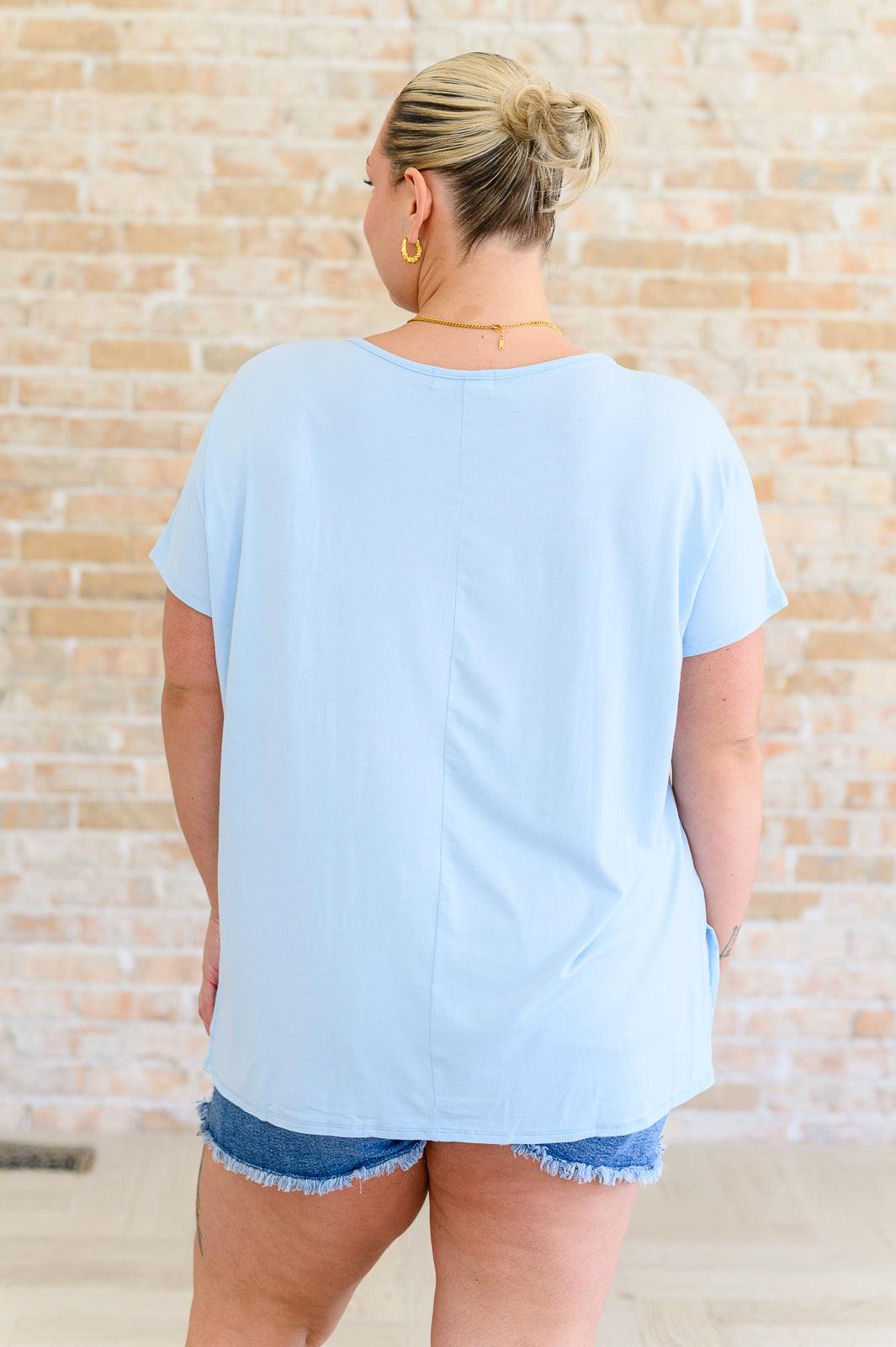 Round Neck Relaxed Top Shirts & Tops