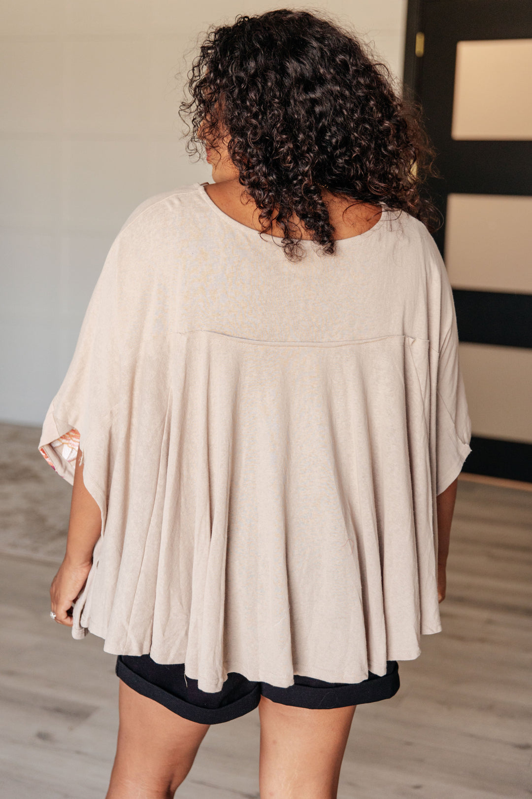 Isabel Embroidered Tunic in Mocha Tops