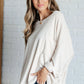Ivory Thoughts Chenille Blouse - DAVERRI FASHIONS