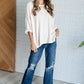 Ivory Thoughts Chenille Blouse - DAVERRI FASHIONS