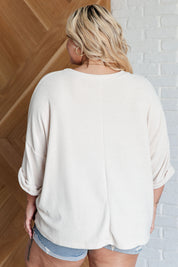 Ivory Thoughts Chenille Blouse Tops