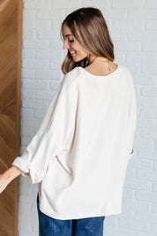 Ivory Thoughts Chenille Blouse Tops