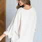 Ivory Thoughts Chenille Blouse - DAVERRI FASHIONS