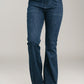 Judy Blue High Waist Patch Pockets Flare Jeans - DAVERRI FASHIONS