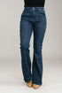 Judy Blue High Waist Patch Pockets Flare Jeans - DAVERRI FASHIONS