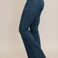 Judy Blue High Waist Patch Pockets Flare Jeans - DAVERRI FASHIONS