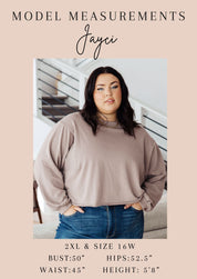Lotta Love Knitted Sweater Top in Rust | Tops Daverri Fashions