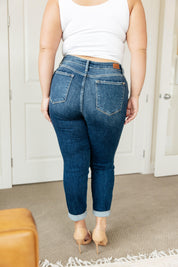 London Midrise Cuffed Boyfriend Jeans Jeans