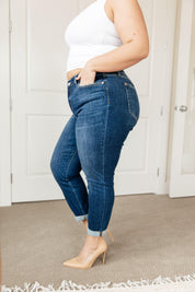 London Midrise Cuffed Boyfriend Jeans Jeans