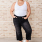 Ryan High Rise Button Fly Wide Leg Crop Jeans Jeans
