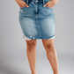 Judy Blue Plus Size High Rise Denim Skirt Denim Skirts
