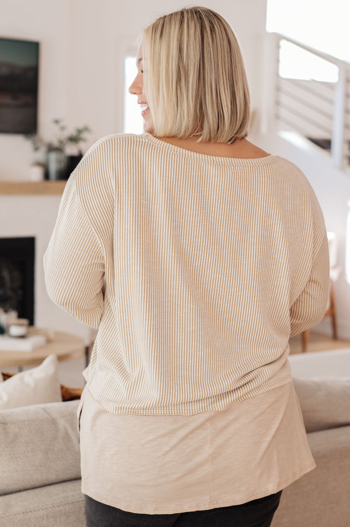 Just Another Idea Long Sleeve Top Tops