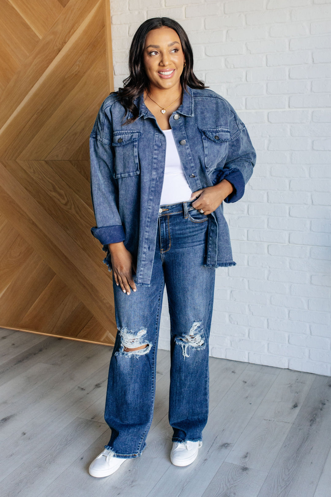 Heyson Mineral Washed Shacket | Shackets Daverri Fashions