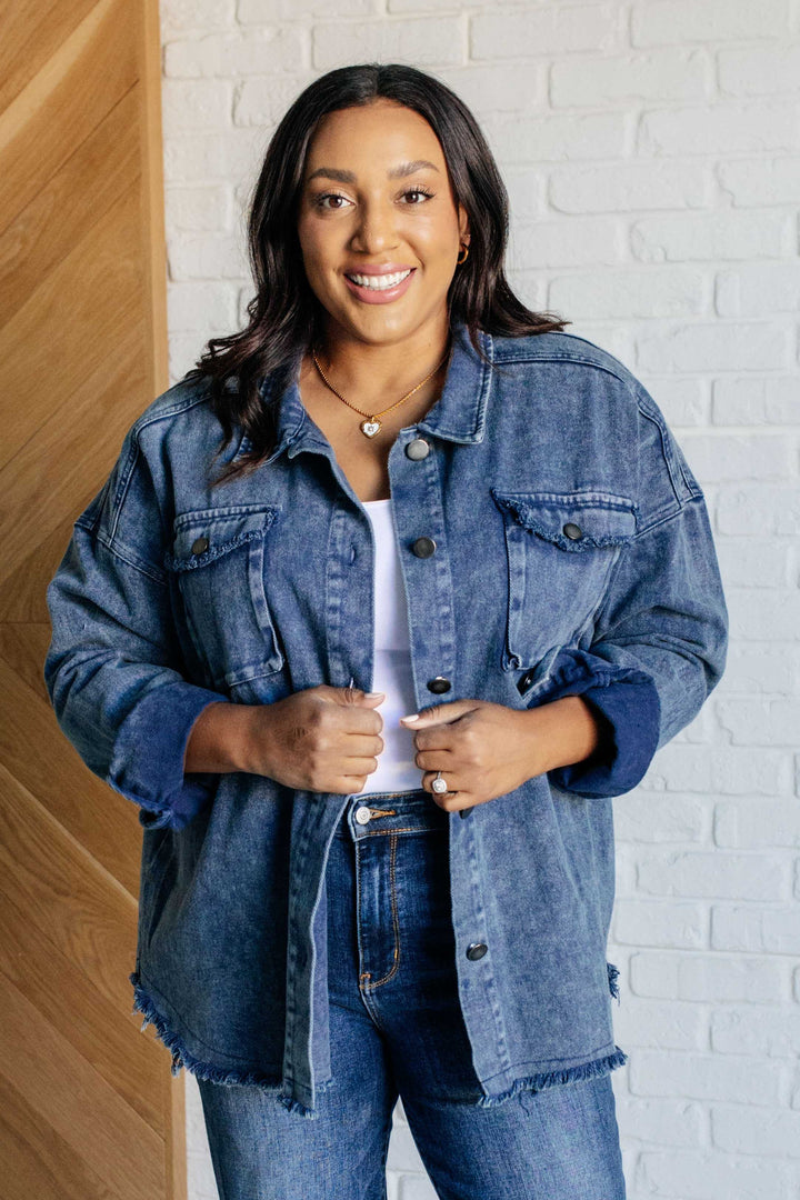 Heyson Mineral Washed Shacket | Shackets Daverri Fashions