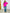 Andree by Unit V-Neck Fuchsia Basic Tee T-Shirts