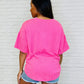 Andree by Unit V-Neck Pink Basic Tee T-Shirts