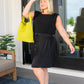 Just a Flirt Pleated Skirt in Black Skirts