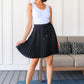 Just a Flirt Pleated Skirt in Black Skirts