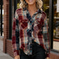 Kori America Button-Up Plaid Flannel Shirt - DAVERRI FASHIONS