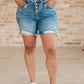 High Rise Button Fly Judy Blue Denim Cutoff Shorts Shorts