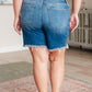 Judy Blue Kelsey Mid Rise Distressed Cutoff Shorts Denim Shorts