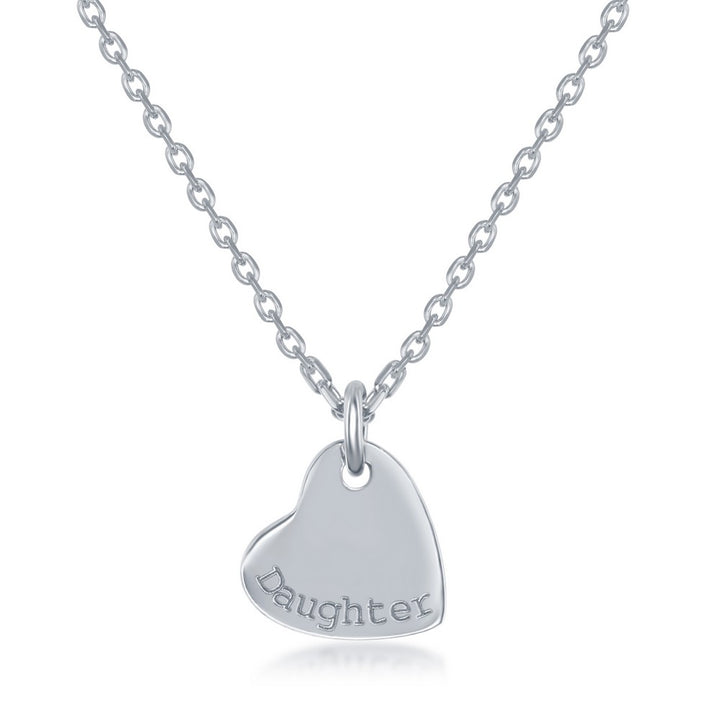 Sterling Silver 3PC Generation-Hearts Necklace Set - 18+2" 'Grandma' 16+2" 'Mom', 14+2" 'Daughter' Necklaces