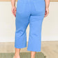Lisa High Rise Control Top Wide Leg Crop Jeans in Sky Blue Jeans