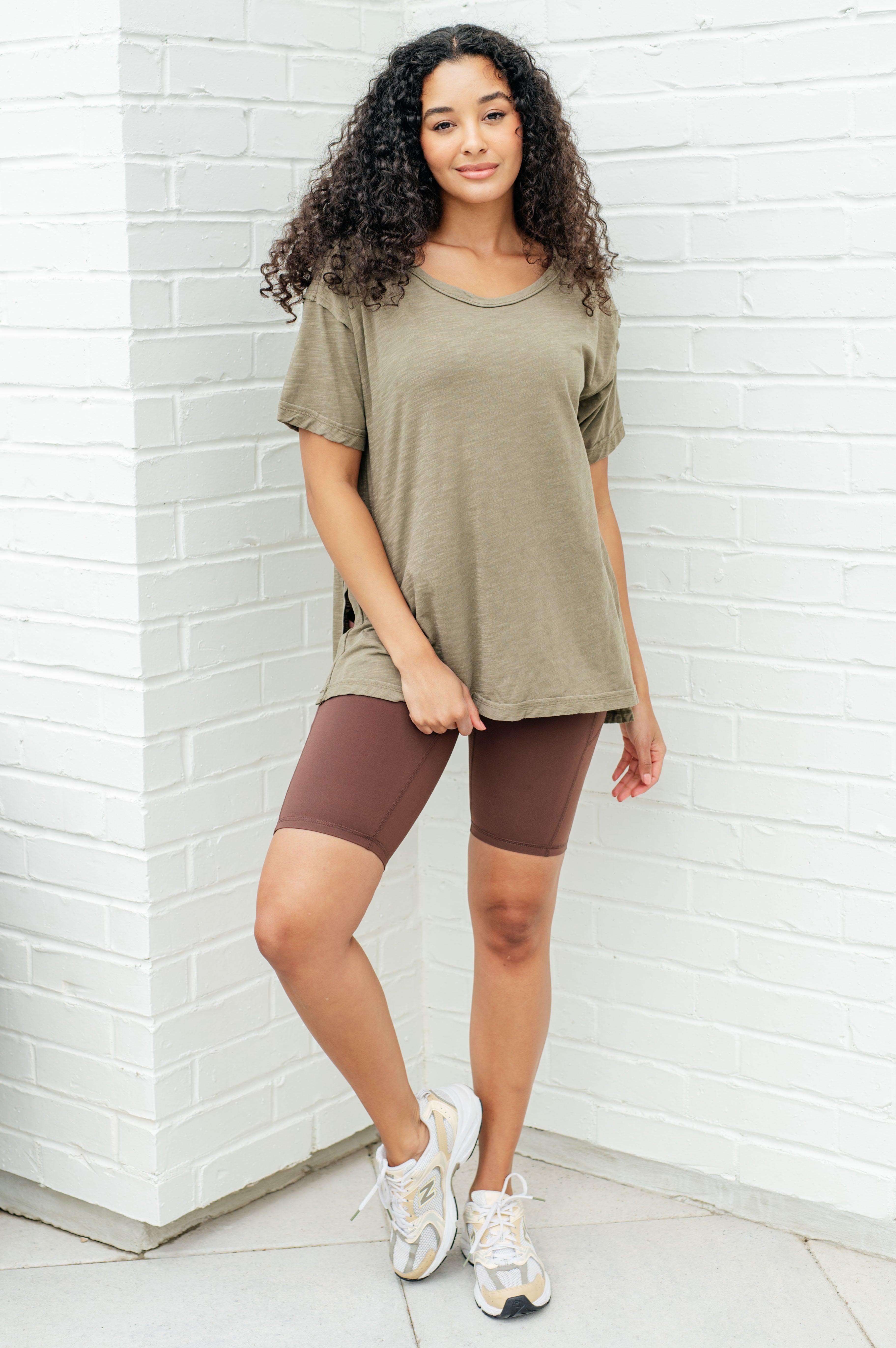 Let Me Live Relaxed Tee in Army T-Shirts