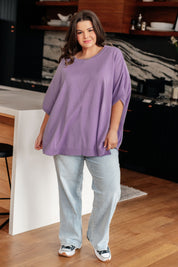 Lilac Whisper Dolman Sleeve Top Tops