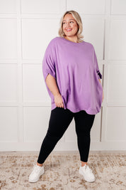 Lilac Whisper Dolman Sleeve Top Tops