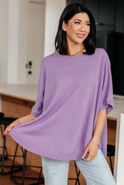 Lilac Whisper Dolman Sleeve Top Tops